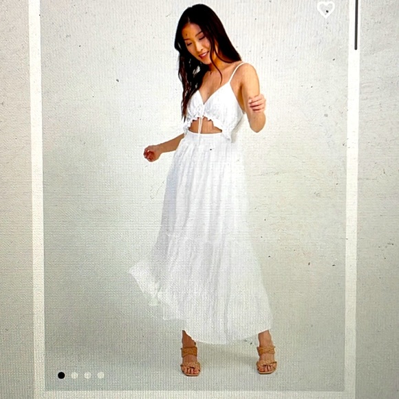 NEW Altar’d State White Naomee Maxi Dress - never worn, with tags - Picture 1 of 3